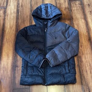 Spyder Black and Gray Kids Puffer Jacket